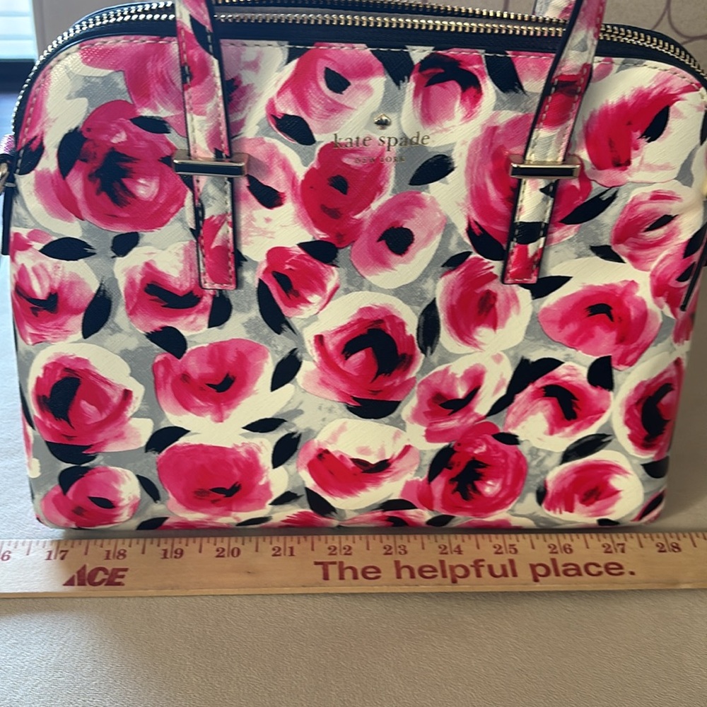 Kate Spade | Cedar street Maise Floral Pink and Black Handbag - Picture 10 of 11